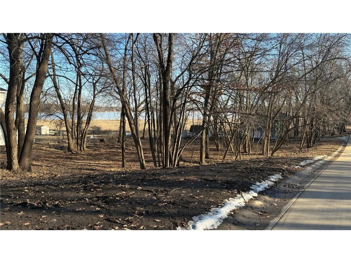 Wooded development lot along the road near Eagle Lake in Maple Grove, MN